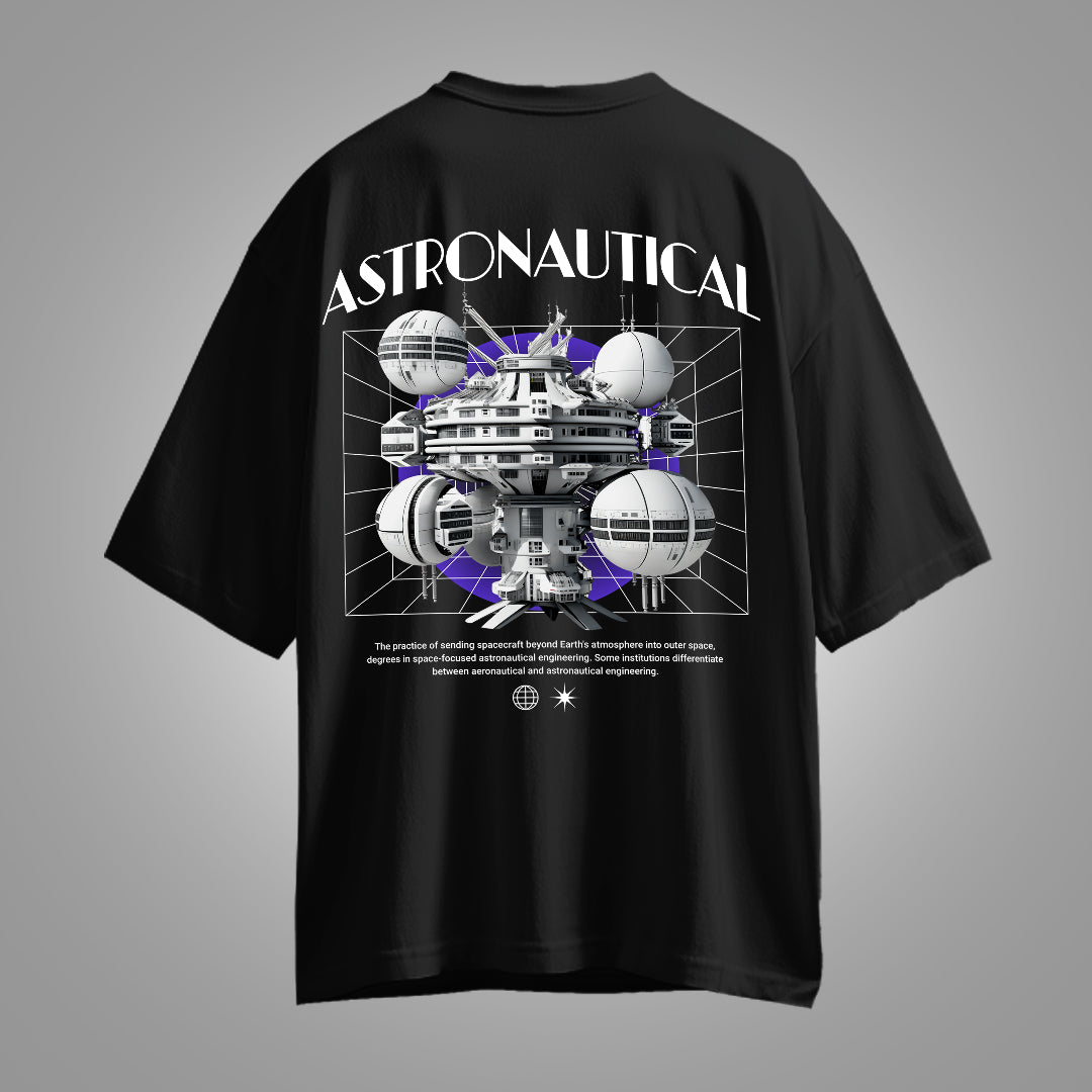 Reach for the stars with the Astronautical - Oversized T-Shirt by Fitup. This space t-shirt is designed for dreamers, explorers, and sci-fi lovers who want to showcase their cosmic style. Featuring a bold astronaut graphic, this astronaut oversized t-shirt offers a relaxed fit and premium comfort, making it perfect for casual wear.