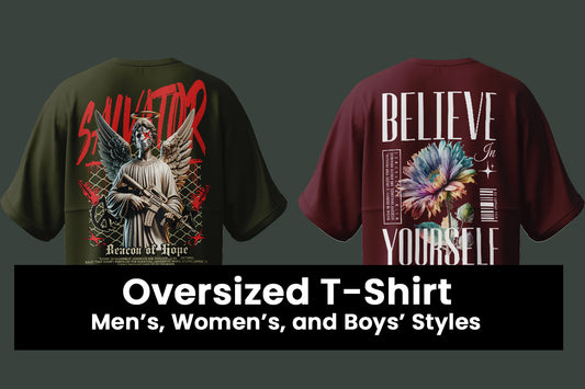 Find Your Perfect Oversized T-Shirt – Men’s, Women’s, and Boys’ Styles in Pakistan
