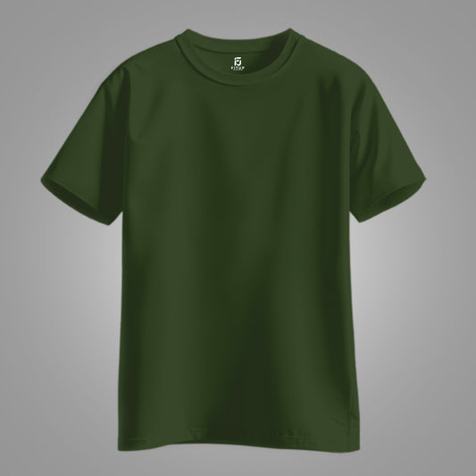 Stay classic and comfortable with the Army Green Regular Basic Tee by Fitup. Designed for everyday wear, this regular t-shirt offers a timeless silhouette and unbeatable comfort. Whether you're layering or wearing it solo, this plain t-shirt is a wardrobe essential. Fitup’s basic tee combines simplicity with quality, making it the perfect go-to for a free regular fit look.