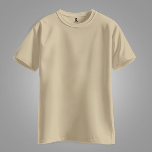 Stay classic and comfortable with the Beige Regular Basic Tee by Fitup. Designed for everyday wear, this regular t-shirt offers a timeless silhouette and unbeatable comfort. Whether you're layering or wearing it solo, this plain t-shirt is a wardrobe essential. Fitup’s basic tee combines simplicity with quality, making it the perfect go-to for a free regular fit look.
