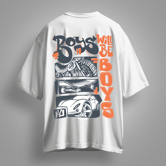 Unleash bold confidence with the Boys Will Be Boys - Streetwear Oversized T-Shirt by Fitup! This stylish boys will be boys t-shirt is designed for those who embrace adventure and individuality. Featuring a relaxed streetwear oversized t-shirt fit, it delivers maximum comfort with a trendy urban vibe. Perfect for casual outings or making a statement, this oversized t-shirt blends effortlessly with any streetwear look. Elevate your wardrobe with this must-have urban style t-shirt from Fitup and stand out in s