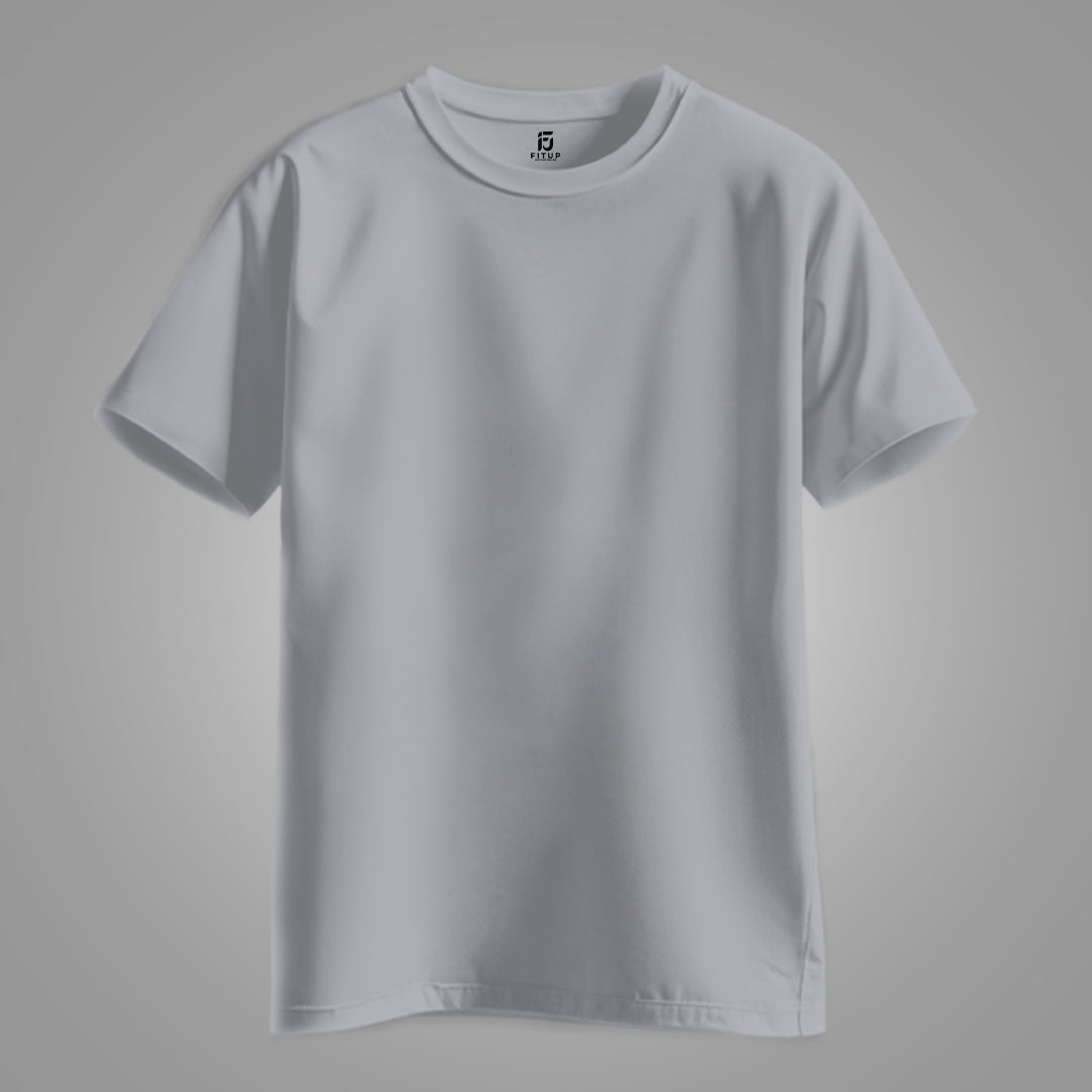 Stay classic and comfortable with the Grey Regular Basic Tee by Fitup. Designed for everyday wear, this regular t-shirt offers a timeless silhouette and unbeatable comfort. Whether you're layering or wearing it solo, this plain t-shirt is a wardrobe essential. Fitup’s basic tee combines simplicity with quality, making it the perfect go-to for a free regular fit look.
