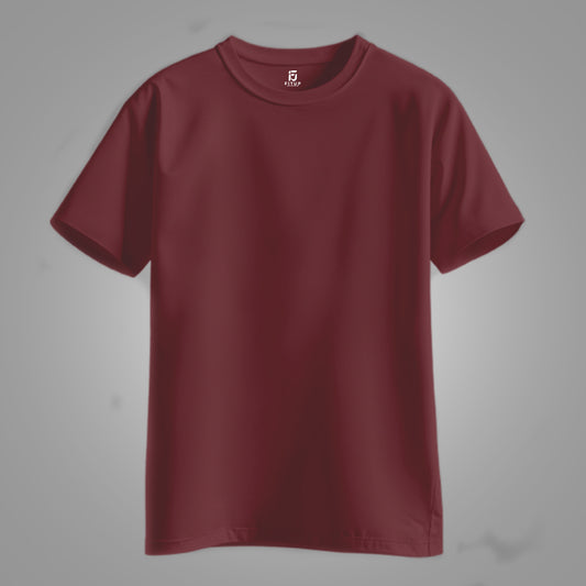 Stay classic and comfortable with the Maroon Regular Basic Tee by Fitup. Designed for everyday wear, this regular t-shirt offers a timeless silhouette and unbeatable comfort. Whether you're layering or wearing it solo, this plain t-shirt is a wardrobe essential. Fitup’s basic tee combines simplicity with quality, making it the perfect go-to for a free regular fit look.