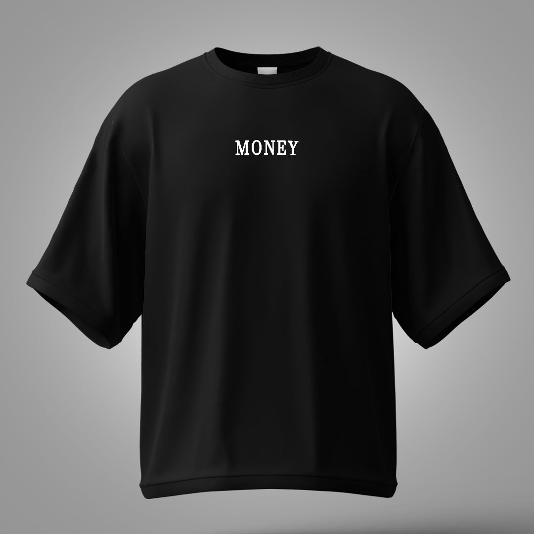 Money Is Always Right Oversized Graphic T-Shirt