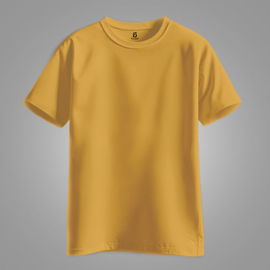Stay classic and comfortable with the Mustard Regular Basic Tee by Fitup. Designed for everyday wear, this regular t-shirt offers a timeless silhouette and unbeatable comfort. Whether you're layering or wearing it solo, this plain t-shirt is a wardrobe essential. Fitup’s basic tee combines simplicity with quality, making it the perfect go-to for a free regular fit look.