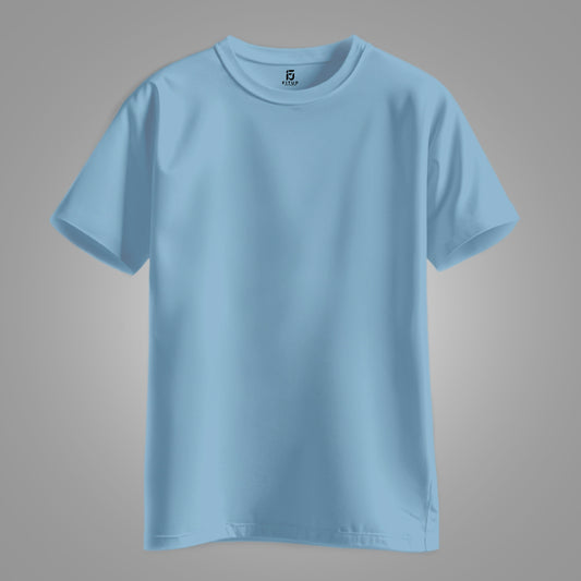 Stay classic and comfortable with the Sky Blue Regular Basic Tee by Fitup. Designed for everyday wear, this regular t-shirt offers a timeless silhouette and unbeatable comfort. Whether you're layering or wearing it solo, this plain t-shirt is a wardrobe essential. Fitup’s basic tee combines simplicity with quality, making it the perfect go-to for a free regular fit look.