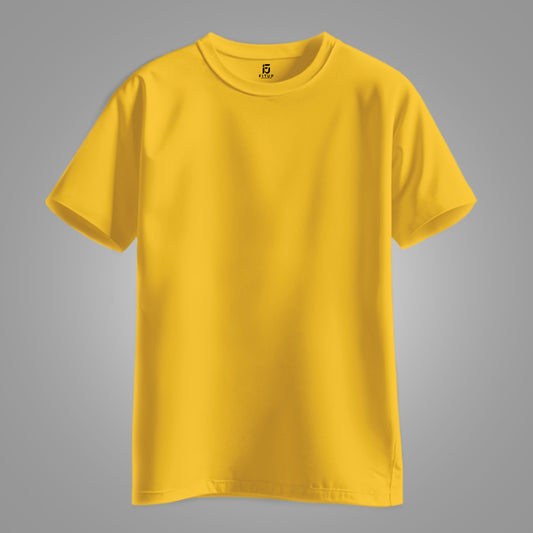 Stay classic and comfortable with the Yellow Regular Basic Tee by Fitup. Designed for everyday wear, this regular t-shirt offers a timeless silhouette and unbeatable comfort. Whether you're layering or wearing it solo, this plain t-shirt is a wardrobe essential. Fitup’s basic tee combines simplicity with quality, making it the perfect go-to for a free regular fit look.