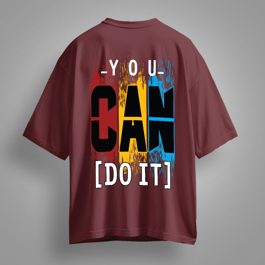 Unleash your confidence with the You Can Do It - Streetwear Oversized T-Shirt by Fitup! This bold and stylish Do It t-shirt is designed for go-getters who believe in making things happen. Featuring a trendy streetwear oversized t-shirt fit, it blends comfort and motivation effortlessly. Perfect for everyday wear, this oversized t-shirt brings an urban edge to your wardrobe. Whether you're exploring new opportunities or hitting the streets, this urban style t-shirt from Fitup keeps you looking fresh and insp