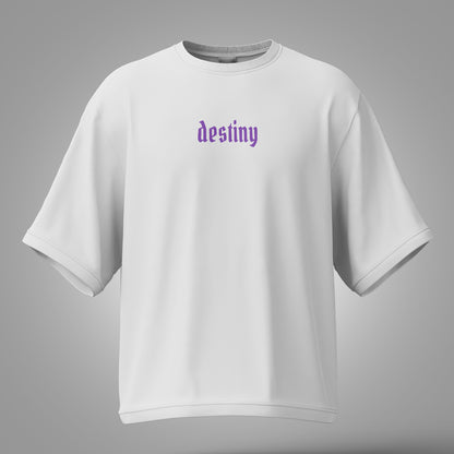 Step into your future with the Destiny - Streetwear Oversized T-Shirt by Fitup! Designed for dreamers and go-getters, this destiny t-shirt blends comfort and style with a trendy streetwear oversized t-shirt fit. Whether you're exploring new paths or making bold moves, this oversized t-shirt keeps you looking effortlessly cool. Elevate your wardrobe with an urban style t-shirt that speaks to your journey. Wear your destiny with confidence—only with Fitup!